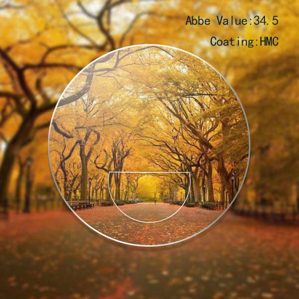 Классический стиль смоловые качественные линзы 1.56 HMC плоский верх бифокальные прогрессивные линзы