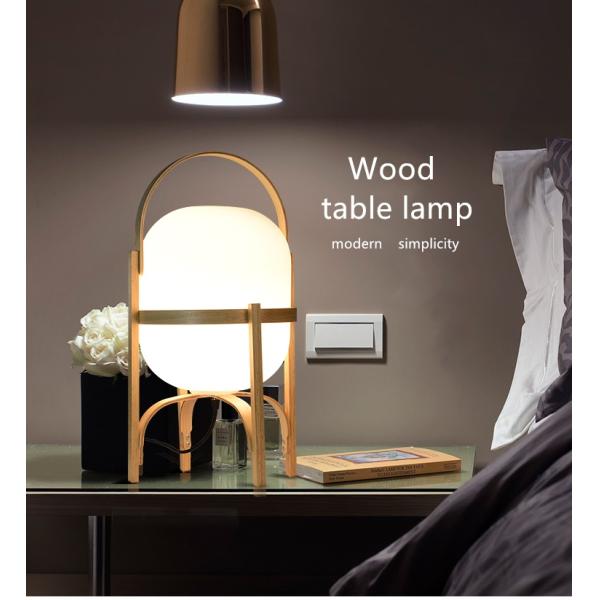 Wood Table Lamp Japanese Creative Glass Table Lamps For Living Room japanese desk lamp(WH-MTB-29)
