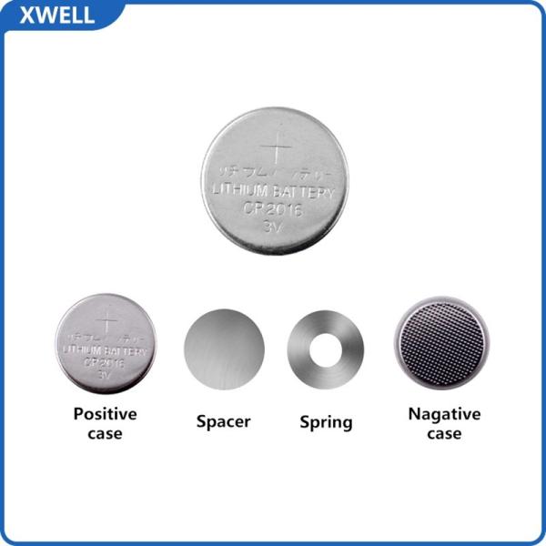 Positive Case Spacer Spring Nagative Case Coin Cell Parts Lithium Ion Battery Raw Material