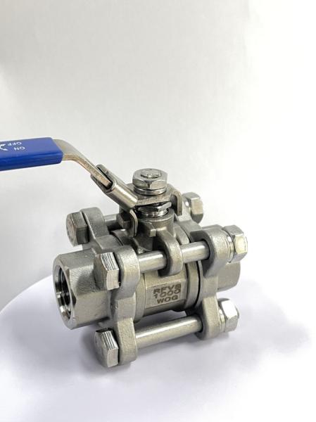 NPT Bsp BSPT Female Thread Screwed Full Bore Butt Weld Industrial Threaded Ball Valve