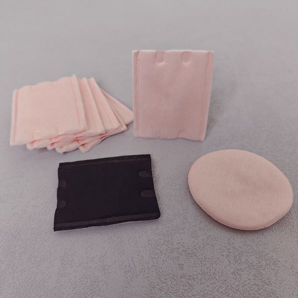 OEM Premium Organic Disposable Facial Cosmetic Pure Cotton Pads Makeup Remover Pad Black Cotton Pad