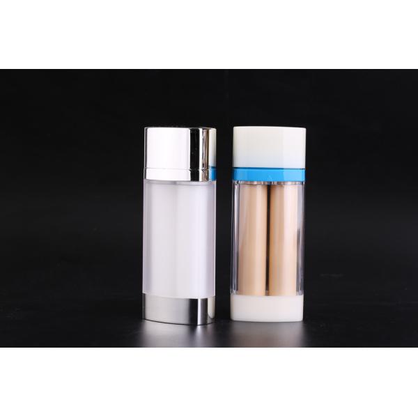 Бутылка внутренней бутылки безвоздушная PMMA двойника UKMS11 15ml+15ml роскошная