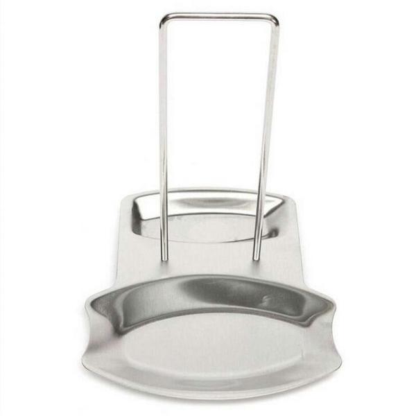 Rack de tampa de panela de aço inoxidável organizador de cozinha sustentável