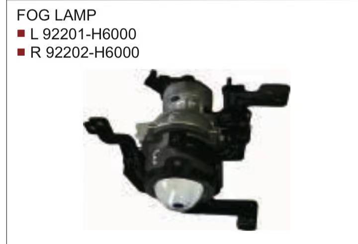 TREATON Hot Sale Fog Light 92201-H6000 92202-H6000  Fog Lamp LH&RH for Accent 2016-2022