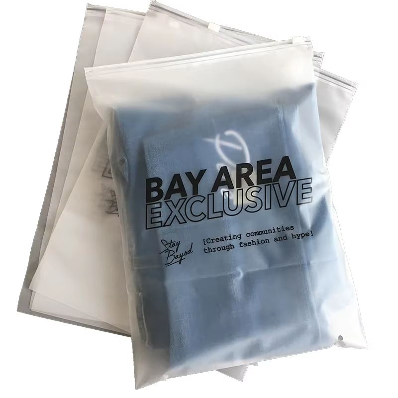 Customized logo matte transparent zipper, zipper design for clothing bags, moisture-proof shoes and socks, intaglio printed surface