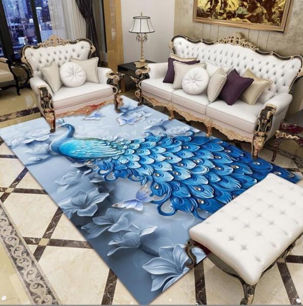 Polyester Fiber Living Room Floor Carpets Modern Simple Household Bedroom Sofa Carpets