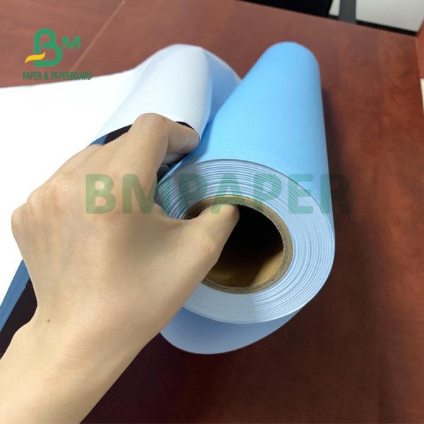 30'' X 150ft 2'' Core Single Side Blue CAD Bond Paper 20lb Smoothness