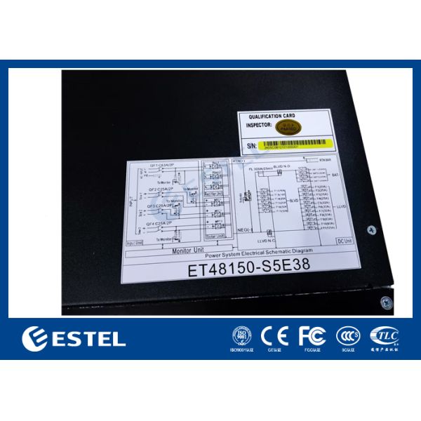 ET48150S5E38 48V 150A Hybrid Telecom DC Power System with AC Rectifiers,  Solar MPPT Inputs and MC2600 Monitoring