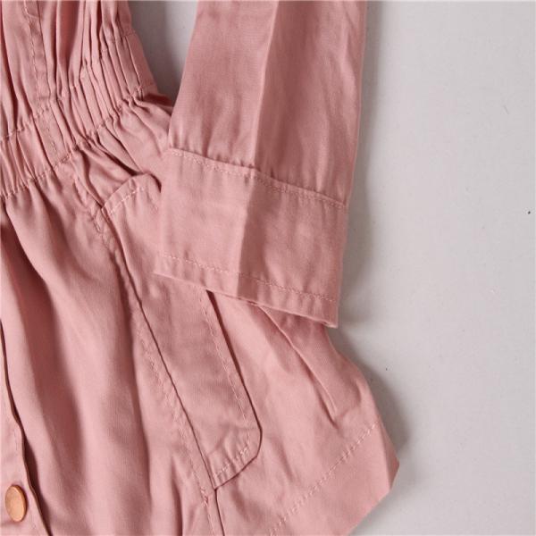 100% Tencel Fall Junior Girls Jacket Pink Olive Blue In Stock