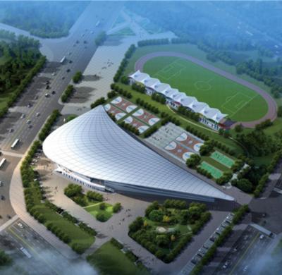 Contemporary Light And Heavy Steel Building Gymnasium Environmental Friendly