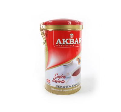 4 Color Printed Coffee Tea Canister With Plastic Insert And Metal Wire On Top