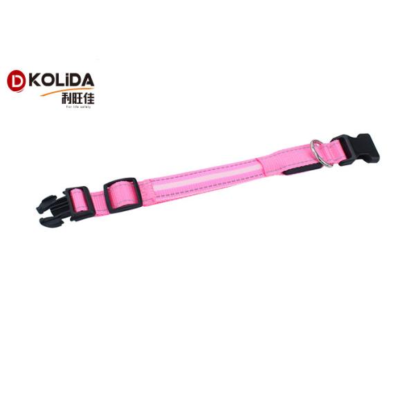 Anti - Lost Polyster LED Dog Collar Necklace Security Glitter Collars Flashing