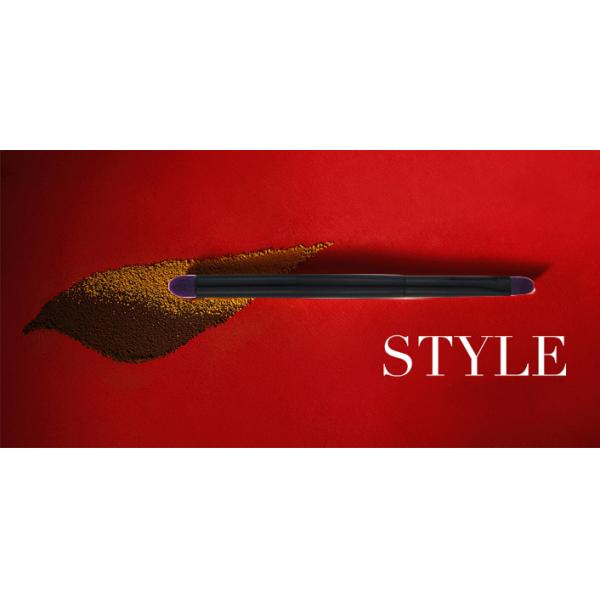 Sylinder Blending Face Brush Holder Purple Two Double Nylon Hair
