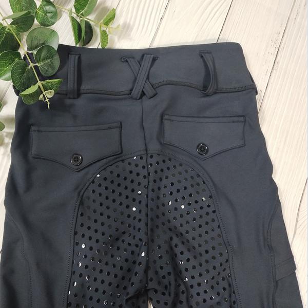 Полная верховая езда силикона места задыхается/конноспортивные гетры с карманом телефона