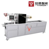 Aferidor plástico contínuo de Tray Sealing Machine Tray Heat do alimento 3.5KW para o supermercado