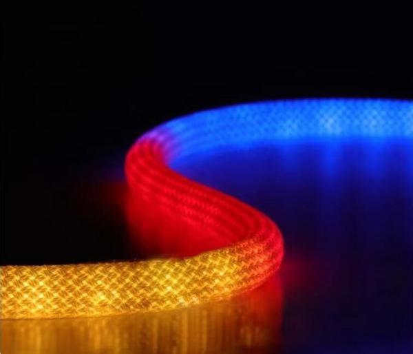 Rgbww woven cover 360 degree flexible soft tube pixel 20mm style promotional oem flexible neon light strip