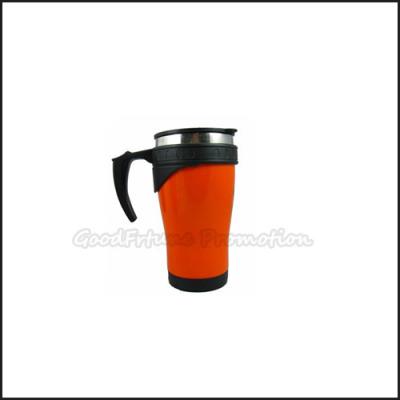 Taza de café aislada de 12 oz con mango portátil