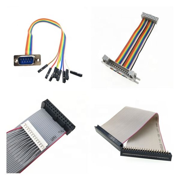 Micro Match 215083-6 1.27mm Pitch 6Pin IDC Male FFC Flexible Flat Ribbon Cable with Gold-plated Connector