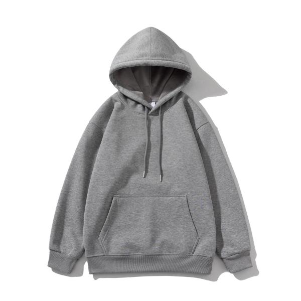 FODARLLOY  Fashion Vintage Hoodie OEM Streetwear Essentials Oversize Unisex Pull Coat Men's Hoodies Pullover Grey
