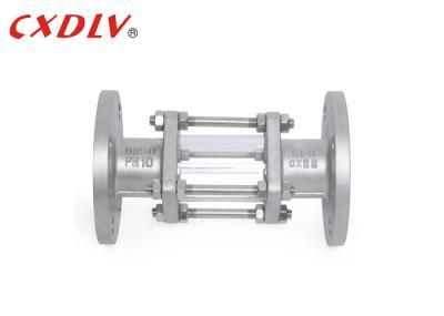 A flange do dobro do vidro de vista dos encaixes de tubo termina o vidro da inspeção
