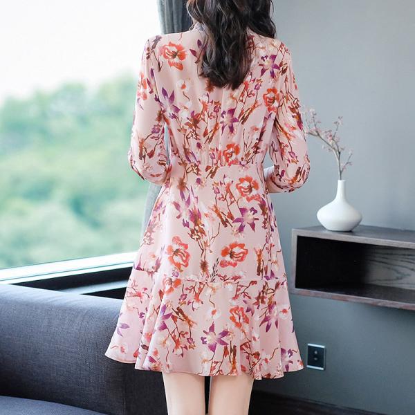 Pleated Flower Mulberry Silk Pajamas , OEM A Line Plus Size Silk Nightie