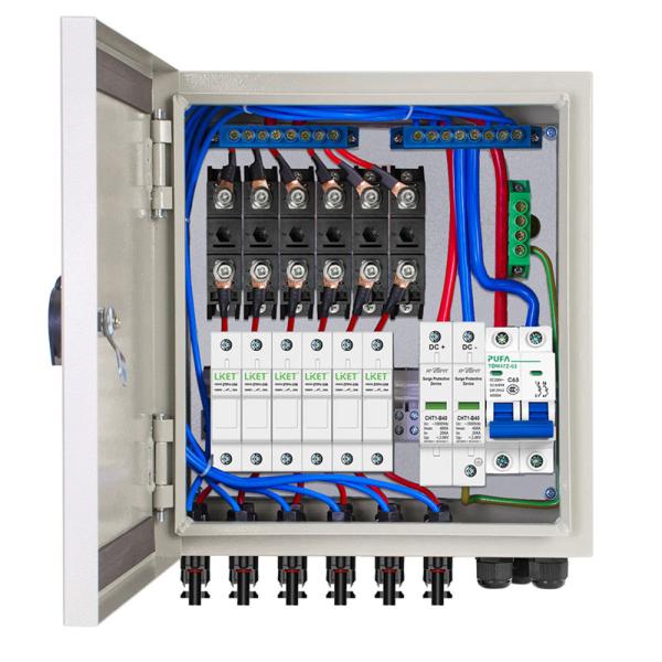 32 in 2out 500vac Qibu 1kw 2kw 3kw 5kw 10kw Input Pv Combiner Box To Protect Solar Panels for over-voltage protection