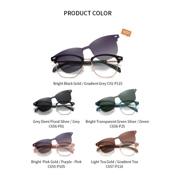 2 поляризовыванной цели закрепляют на магнитное Unisex Eyewear солнечных очков