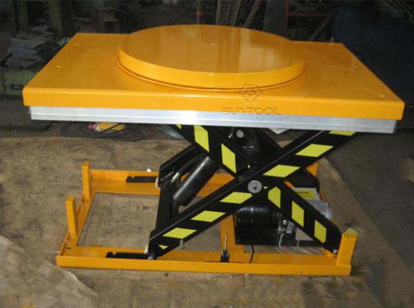 Powered Motorized Rotating Pallet Lift Table 100kg Rotary Round Stage Platform 360 Degree