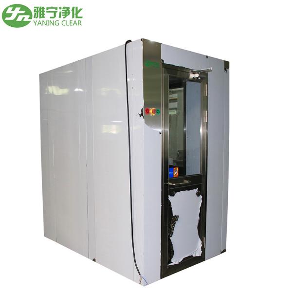 Customized L Shaped Air Shower with Three Sides Blowing 30 Nozzles and 304 SUS Material for Clean Rooms