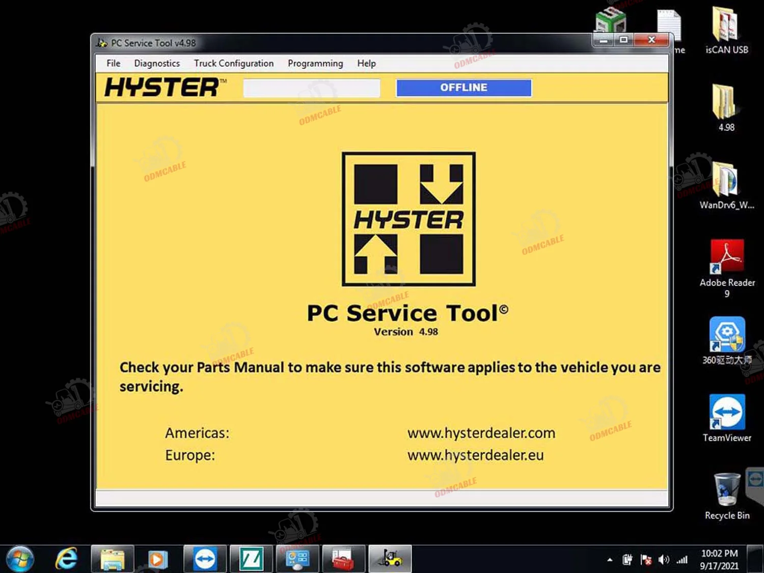 Для Yale Hyster ПК сервисный инструмент Ifak Can Usb Интерфейс Диагностический инструмент для Hyster Yale Авто вилочный грузовик Диагностика + CF54