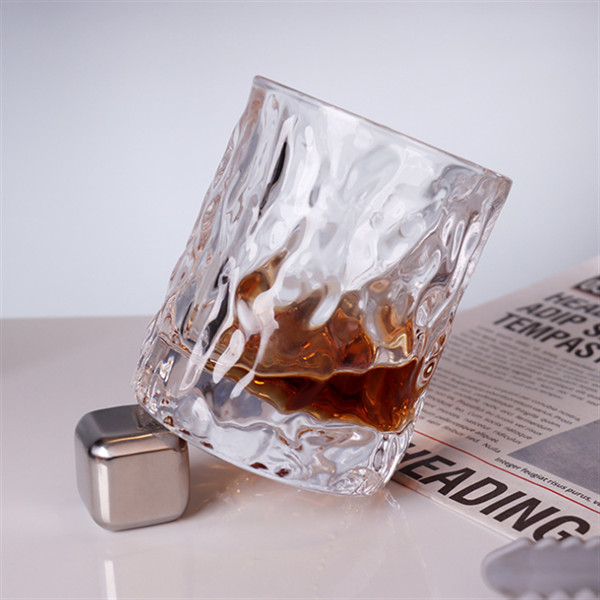 7 oz Irregular Glacial Whiskey Glass Cup Nordic Style Water Beer Highball Glass Cup
