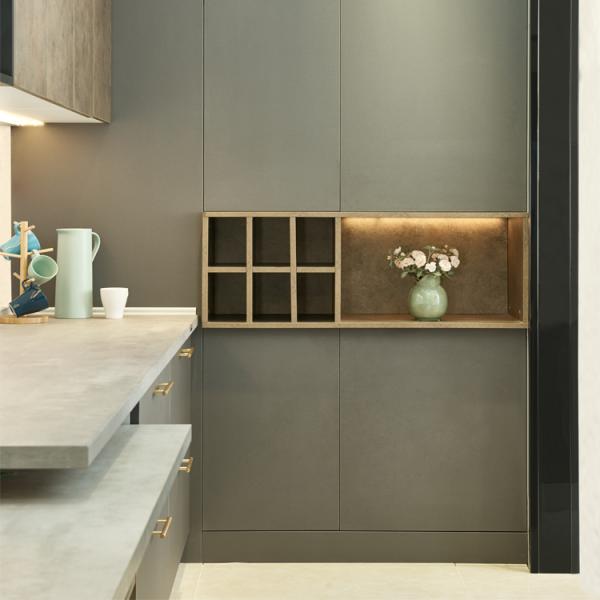 Kitchen Furniture Design Cabinet MDF Melamine Modular Kitchen Cabinets