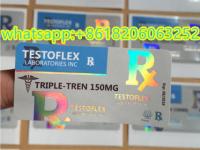 Étiquettes de test E Stéroïde anabolisant liquide injectable 10 ml Étiquettes de flacon Carré Finition nette et brillante