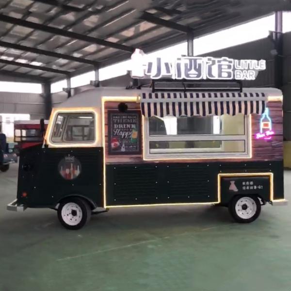 Snack Food 2023 Multipurpose Electric Mobile Van Fast Food Catering Drinks Coffee Truck Trailer Cart