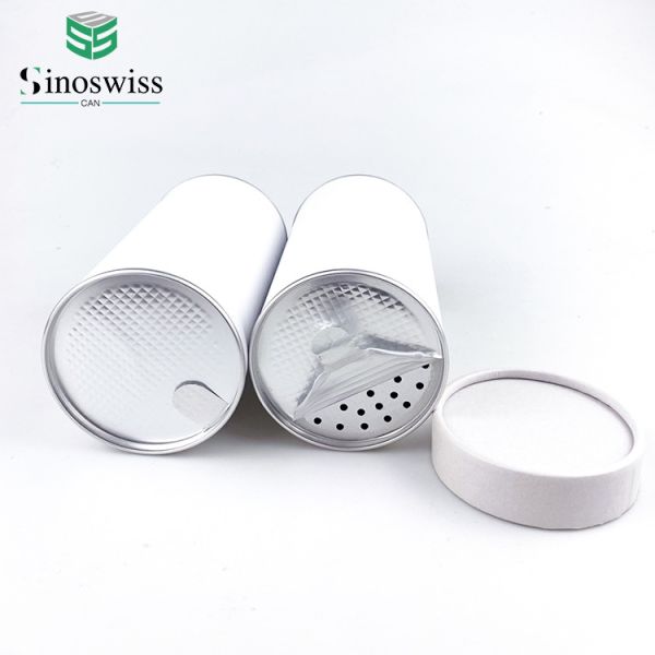 Eco Kraft Spice Paper Tubes Seasoning Custom Logo Cylinder Containers For Salt Sugar