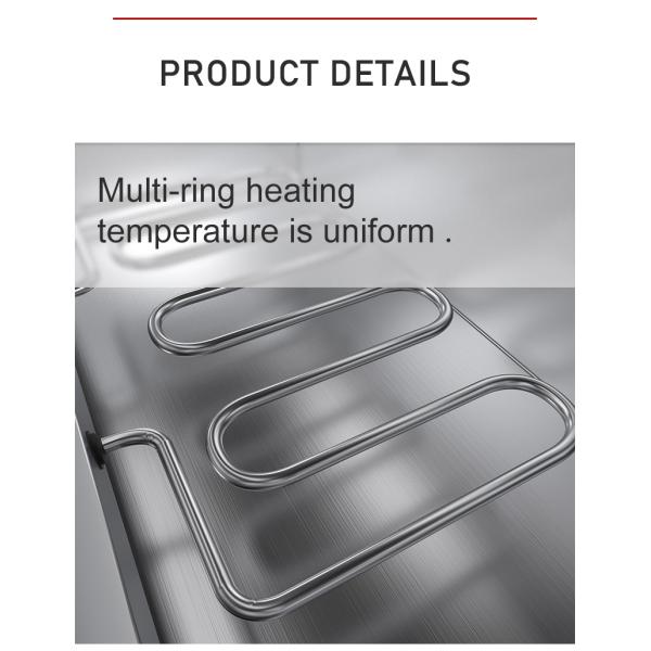 Буфет из нержавеющей стали Обогрев Bain Marie для ресторанов Сервирование Растительное питание