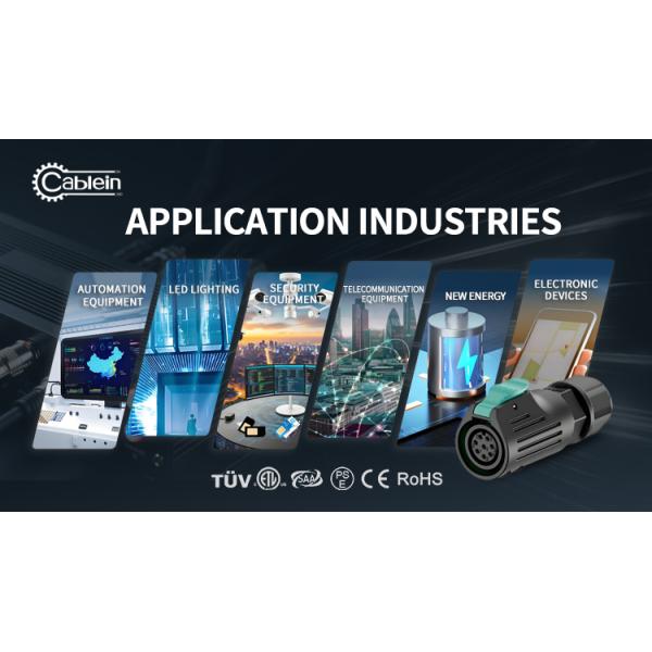 LP20 5-Pin Waterproof Connector 10A IP67 Flange Mount