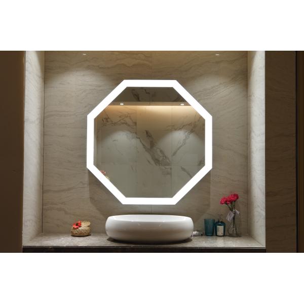 Заднесветное макияж освещенная стена отеля индивидуальный размер светодиодное зеркало ванной с светом