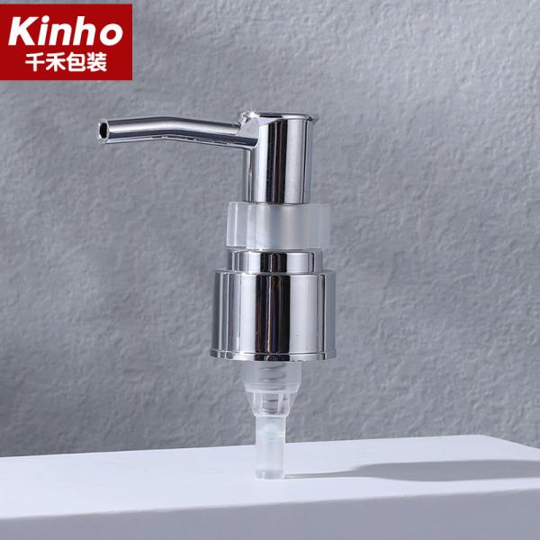 24/410 28/410 Bathroom Soap Pump Plastic Matt Shiny UV Coating Silver Lotion Dispenser