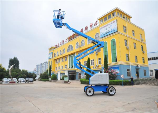 5.54*1.75*2.0M Telescopic Boom Lift , Crawler Boom Lift 6500KG Weight Durable