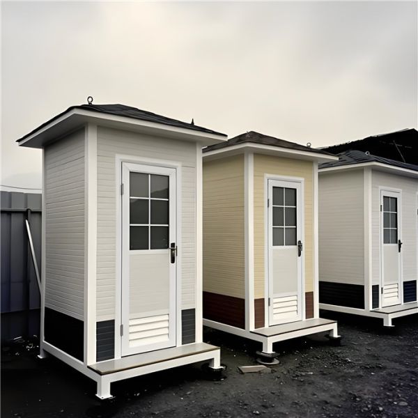 Galvanized Rust Resistant Steel Frame Mobile Toilet Container for Outdoor Use