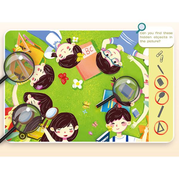 Книга в мягкой обложке связывая спрятанные книжки с картинками для Preschoolers