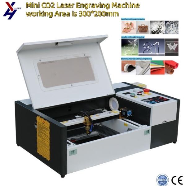 3020 40W 50W CO2 Laser Cutting Machine For Wood Paper Leather Acrylic Engraving Thickness 1----5mm