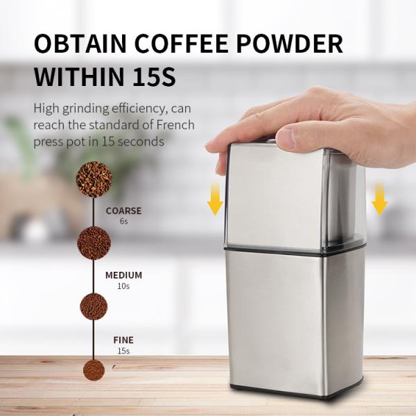 ABS SS304 Rechargeable Coffee Grinder 200W Cordless Spice Grinder