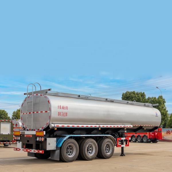 Silvery 336000  Liters Three Axle  Liquid Semitrailer  Semi - Dragging Trucks