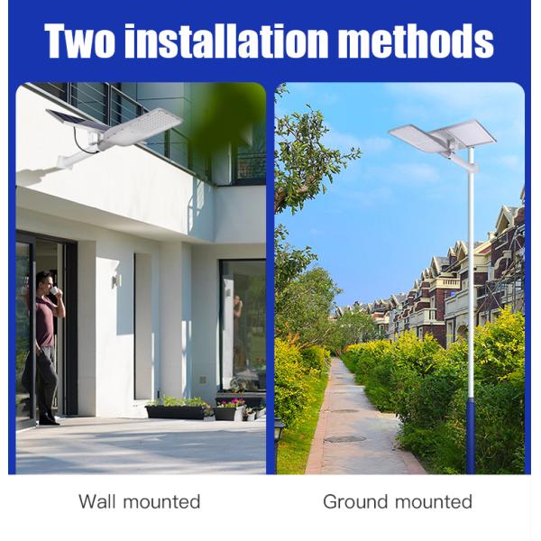 120° Beam Angle Commercial Outdoor Solar Street Light System 10w 20w 30w 40w 50w 100w