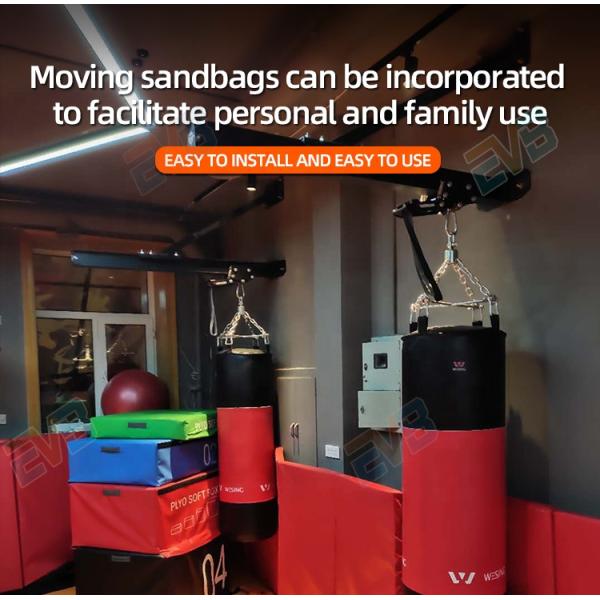 6FT Tall Wall Mount Heavy Bag Rack Kicking Punch Bag Stand Frame