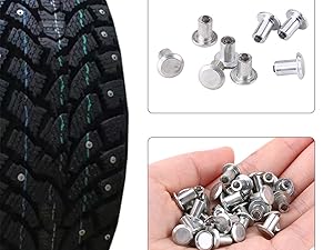 Tire Stud Screws with 6/7/8/9/10 MM Length and 12 MM Diameter for Repairing Worn-Out Tires