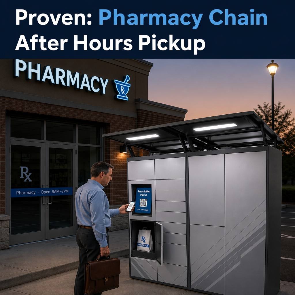 Winnsen Prescription Smart Parcel Medicine Delivery Locker Temperature Controlled QR Code for Pharmacy Chain