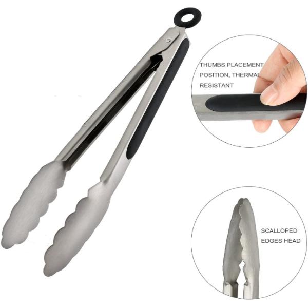 Схват кухни нержавеющей стали установил варя утвари не смещает сжатие